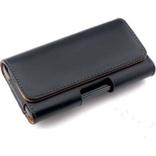PU Leather Horizontal Waist Belt Clip Pouch Phone Bag Holster Protective Case on for Men
