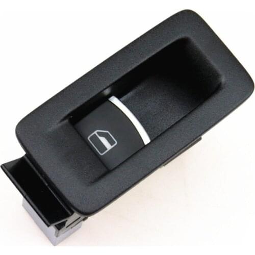 Auto Chrome Window Switch Control Button With Frame Panel Box For Passat B6 Golf 5 MK5 6 MK6 Tiguan Rabbit 5ND 959 855 5ND959855