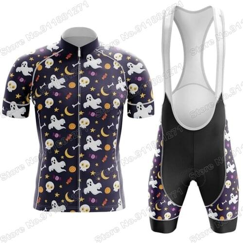 Skull 2021 Cycling Jersey Set Road Mountain Bike Cycling Clothing set MTB Bicycle Sportswear Suit Cycling Clothes Set For Mans