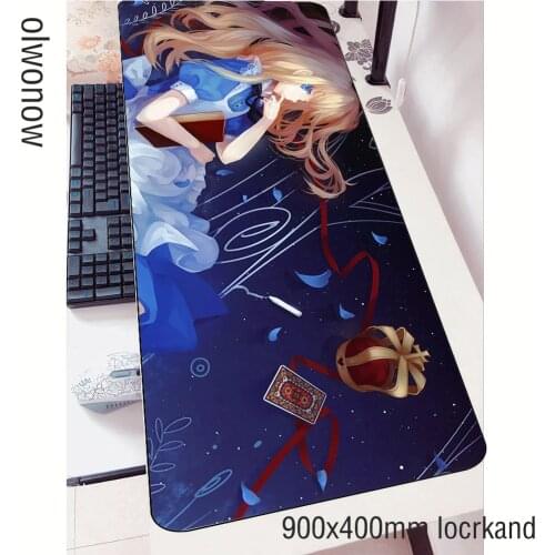 Alice mouse pads cute 900x400x3mm pad to mouse notbook computer mousepad hot sales gaming padmouse gamer to keyboard mouse mat