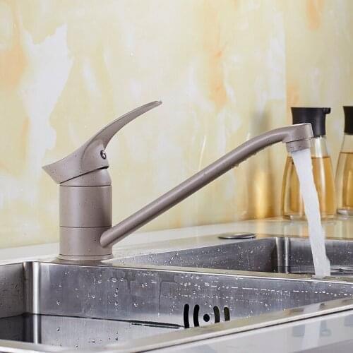 Azeta Modern Style Kitchen Faucet Rotatable Spout Kitchen Water Mixer Single Handle Kitchen Sink Taps MK2904P