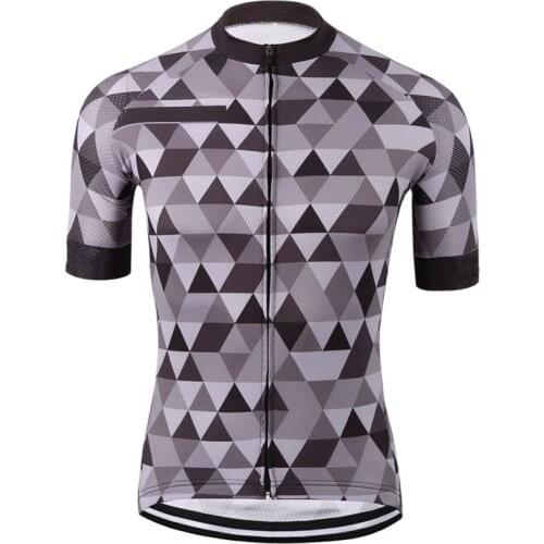 Summer MTB Plaid printing Short Sleeve Bicycle Top Short sleeve Shirt Cycling Jersey For Men