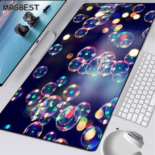 MRGBEST 2020 New Purple Bubble Mouse Pad Large 900x400cm Lockedge Non-slip Rubber Game Player Laptop Computer Keyboard Table Mat