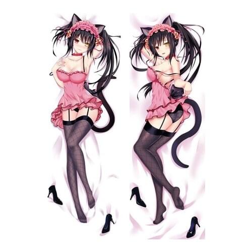 Anime Date A Live Dakimakura Yatogami Tohka Sexy Hugging Body Cushion Pillow Cover Cosplay Otaku Waifu DIY Custom Pillow Case An