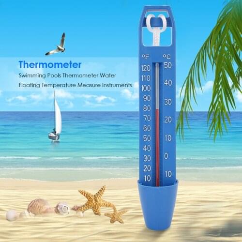 Portable Plastic Swimming Pool Floating Thermometer Bathtub SPA Hot Tub Fish Ponds Water Temperature Measuring Meter Thermometer