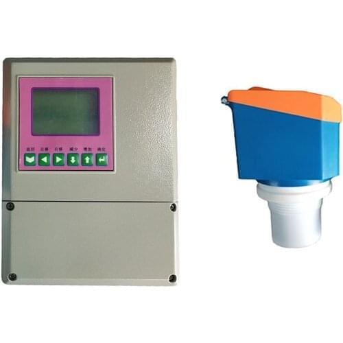 Split Type 4 -20mA Output DC 24V Ultrasonic Liquid Level Meter PTFE Sensor Level Meter Transmitter For High Corrosive Medium