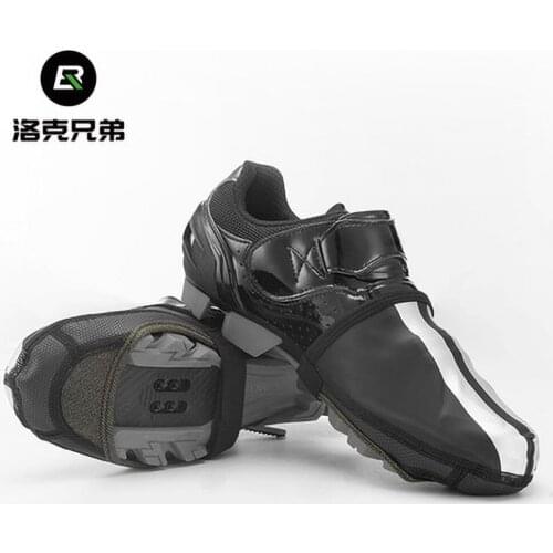 ROCKBROS Mountain Road Bike Lock Shoe Mens Autumn and Winter Warm Equipment Half Palm Cycling Shoe Cover Bicycle