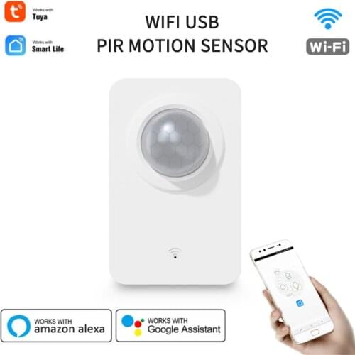 Tuya WIFI USB PIR Motion Sensor Human Body Sensor Wireless Infrared Passive Detector Works With Smart Life