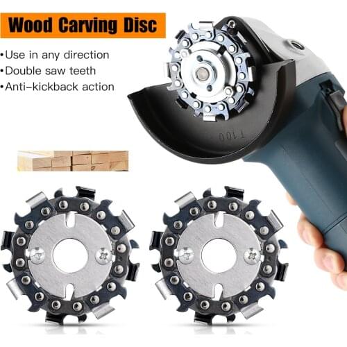 Angle Grinder Chain Disc Chain Saw Blade Saw Disc 2.5 Inch Angle Grinder Chain Disc Woodworking Saw Disc Abrasive Tools