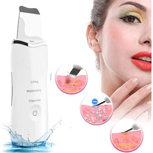 Ultrasonic Scrubber Deep Cleansing Face Scrubber Facial Cleansing Lifting Shovel Exfoliating Skin Scraper Peeling Beauty Tools