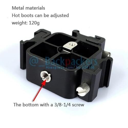 10PCS Triple Hot Shoe Mount Adapter Flash Light Stand Umbrella Holder Bracket