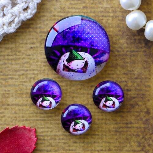 12mm 25mm 14mm 16mm 18mm 20mm Photo Glass Cabochons Round Cameo Set Handmade Settings Stone Cartoon 04
