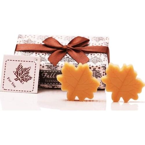 20 Boxes "Fall in Love" Maple Leaf Style Handmade Scented Cute Soap Favors Guests Keepsake Return Gifts for Wedding Favors Brida