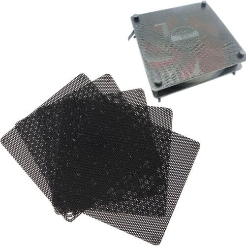 5PCS PVC Fan Dust Filter PC Dustproof Case Cuttable Computer 80mm Mesh Black