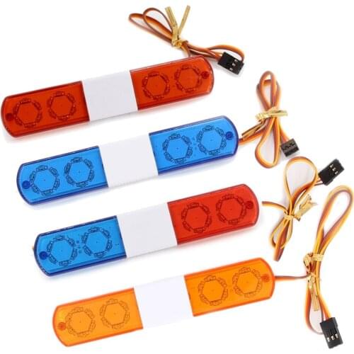 RC Car Accessories Led Police Flash Light Alarming Light for 1/10 WPL D12 HSP Kyosho Traxxas Tamiya Axial SCX10 D90 RC Car Parts