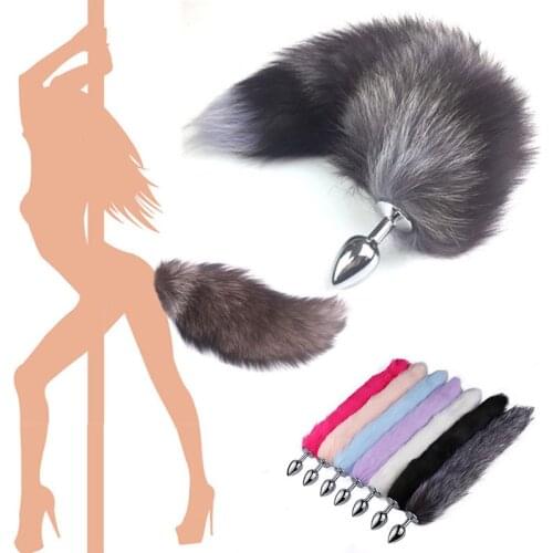 Anal Plug Erotic Anus Toy Metal Feather Anal Toys Fox Tail Butt Plug Sex Toys For Woman And Men Sexy Butt Plug Adult Accessories