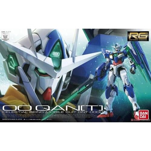 BANDAI RG 21 1/144 GNT-0000 00Q Quantum Gundam Model Childrens Robot, Animation Toys