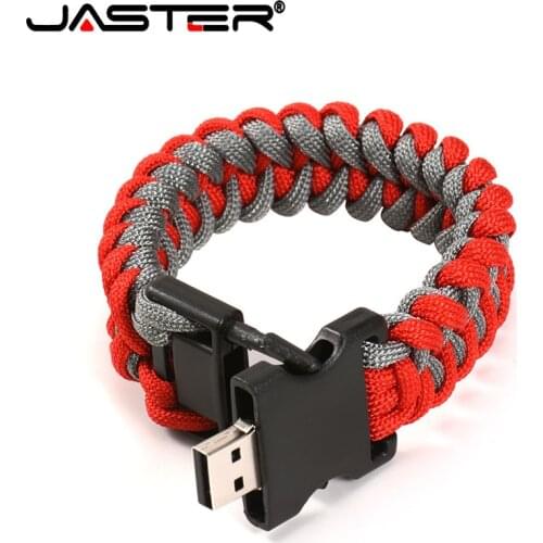 JASTER USB2.0 flash drive bracelet pen drive memory stick 4GB 8GB 16GB 32GB 64GB 128GB U disk free shipping gift