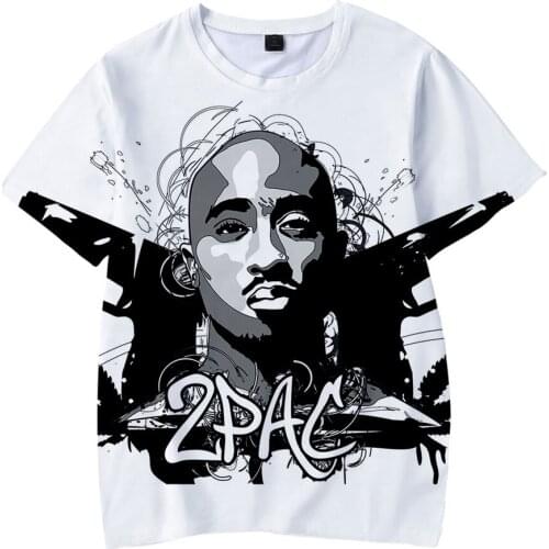 Rap Singer 2Pac 3D Printed T-shirt Men And Women Sports Casual O-Neck Streetwear Tshirt Harajuku Trendy Hip Hop Oversized Tops