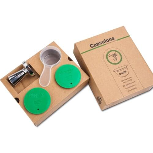 Capsulone/STAINLESS STEEL Metal capsule pod fit for dolce gusto Machine Refillable Reusable capsule fit for piccolo XS lumio