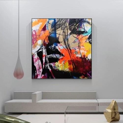 Canvas Painting Nielly Francoise Portrait Painting Abstract Face Posters and Prints Wall Art Pictures for Home Decor Cuadros