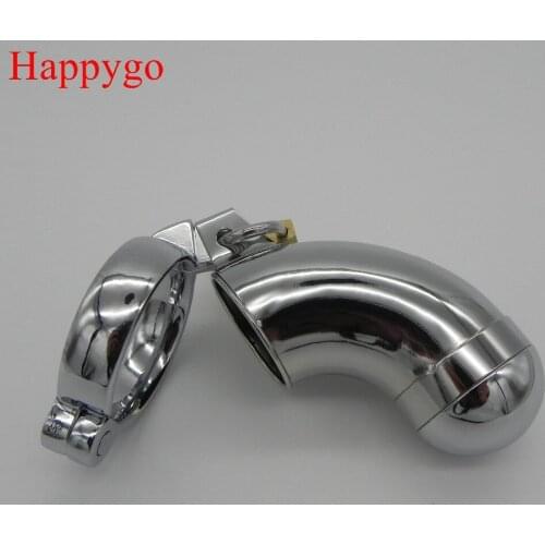 Happygo, L Size Top Quality Zinc Alloy Chastity Cages,Cock Cage,Penis Ring,Adult Games,Penis Lock,Sex Toys,Inner Diam:50mm