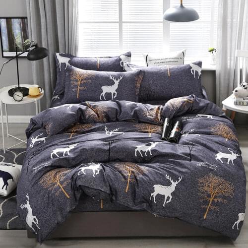 Brown trees modern bedding set queen double single size duvet cover bed sheet pillow case bed linen set
