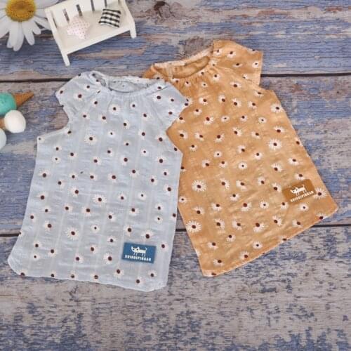 Summer Pet Dog Vest Small Daisy Thin Dog T-shirt Cute Dog Clothing For Puppy Breathable Vest Yorkshire Chihuahua Costume