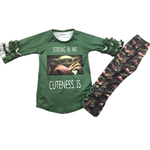 Movie Fan Girl Cute Casual Clothes Best Quality Kids Wear Clothing Set for Girls Free Shipping