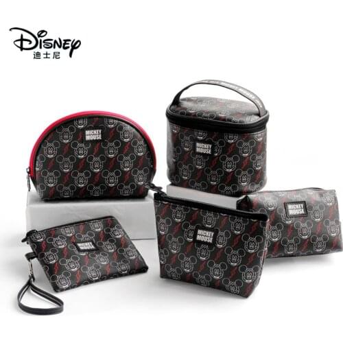Disney authentic Mickey mouse purse fashion portable multi-function storage bag ladies cosmetic bag