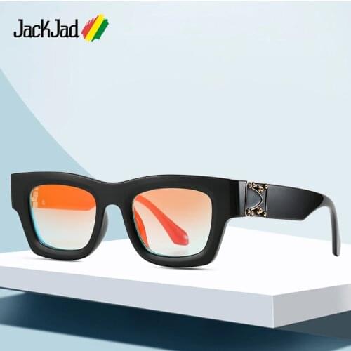 JackJad 2020 Fashion Vintage Cool Square Style Gradient Sunglasses Men Classic Brand Design Sun Glasses Oculos De Sol Z1244