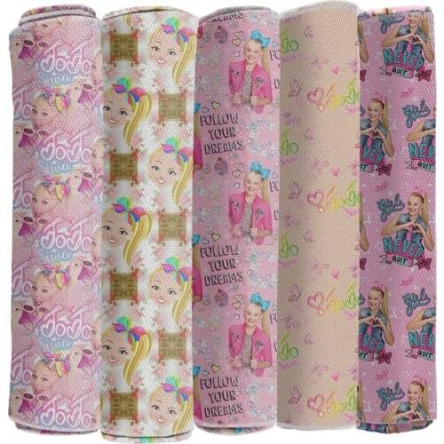 Character JOJO Printed Twill Polyester Fabric DIY Sewing Purse,Bag,Cushion,Book Cover,Frame Painting Decoration Materia 50*145CM