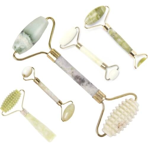 Jade Massager for Face Gouache Scraper Skin Care Facial Roller Beauty Guasha Body Relax Gua Sha Stone Massage Slimming Lift Tool