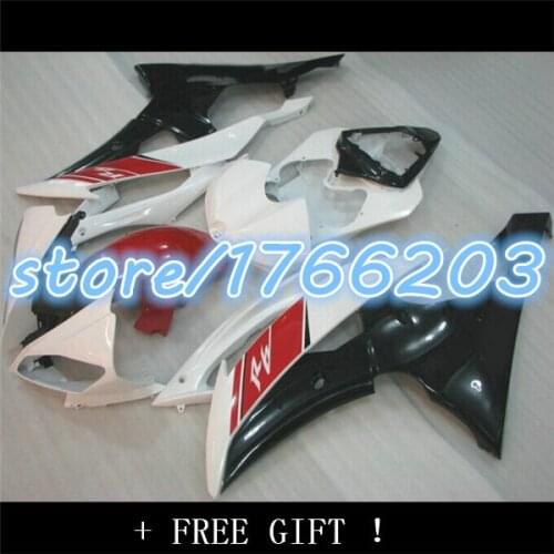 ABS Fairing For YZFR6 2008 2009 2010 2011 black white red YZF-R6 2008-2011 black-R6 08 09 10 11 YZF R6 08-11 BBF