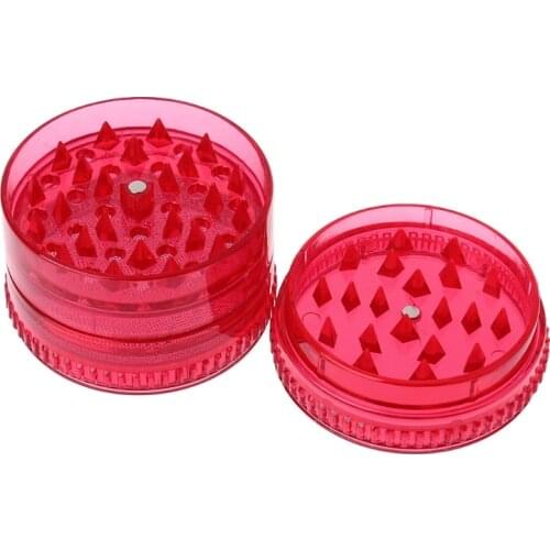 Plastic Tobacco Grinder Leaf Herbal Herb Smoke Spice Crusher Hand Muller 5 Layer