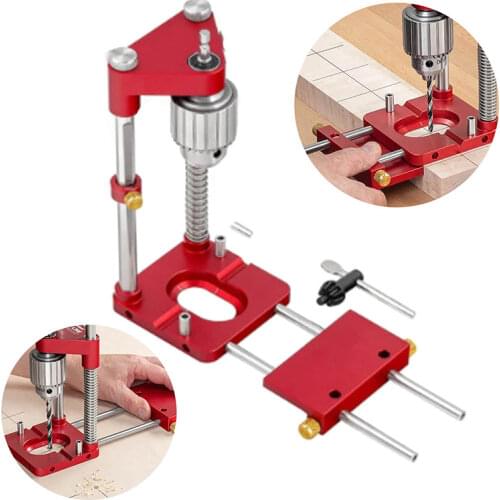 Professional Woodworking Positioning Tool Portable Drill Locator Woodpeckers Precision Positioner Wood Boring Machine Machinery