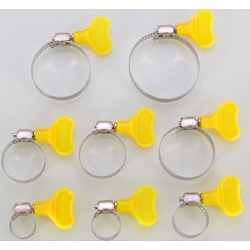 Adjustable Pipe Clamp Tube With Handle For 1/2" 3/4" 1" Water Pipe, Gas Pipe, Silica Gel Hose, Washing Machine Drain Pipe Clamp