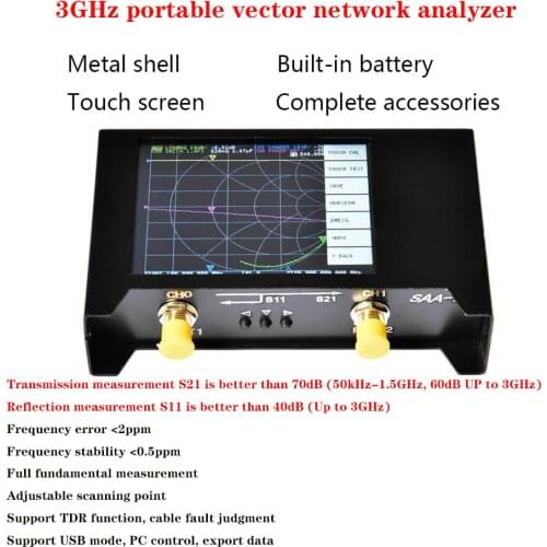 SAA2N 4 inch 50kHz-3GHz Vector Network Antenna Shortwave Analyzer vector network analyzer NanoVNA V2 antenna analyzer SAA2 2.8