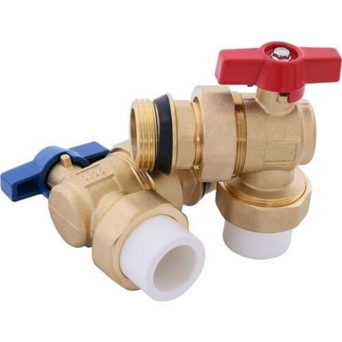 Full Copper Angle PPR25 Ball Valve Stainless Steel Internal Thread High Temperature Resistant High Pressure Ball Valve