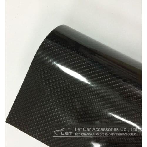 Premium Black Carbon Fiber Vinyl Wrap Carbon Vinyl Film Bubble Free Car Sticker