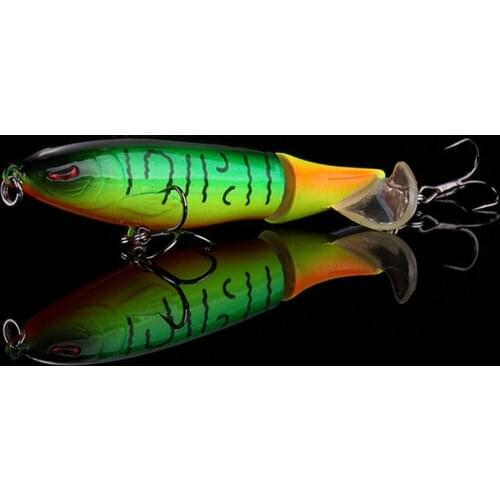 WALK FISH 1PCS Fishing Lure Propeller Whopper Popper 100mm/13.2g Wobblers Fishing Bait Topwater Ghost Color Model Tackle Pesca
