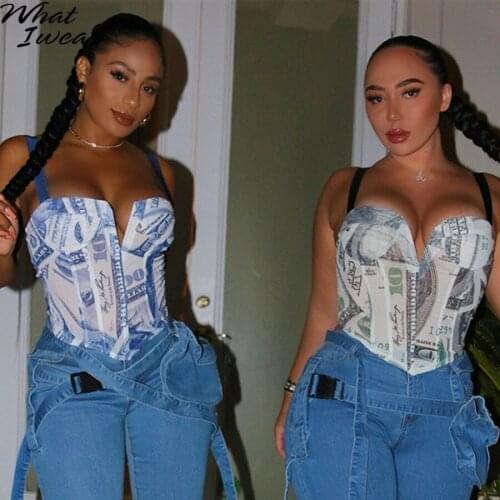 Women Print Sexy Deep V neck Tank Top y2k Graphic top Backless Crop Tops Soft Fabirc Tops Sleeveless Party Club Autumn Basic