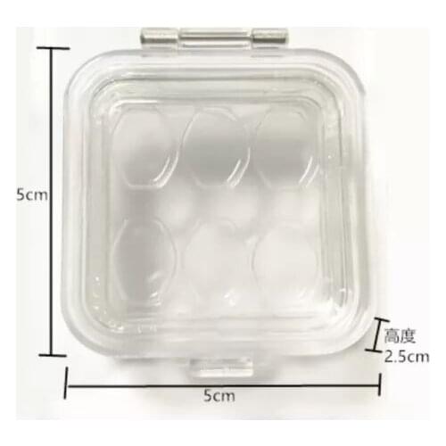 Denture Teeth Inlay Crown Display Box Membrane Transport Protect Dental Veneer 6Cells