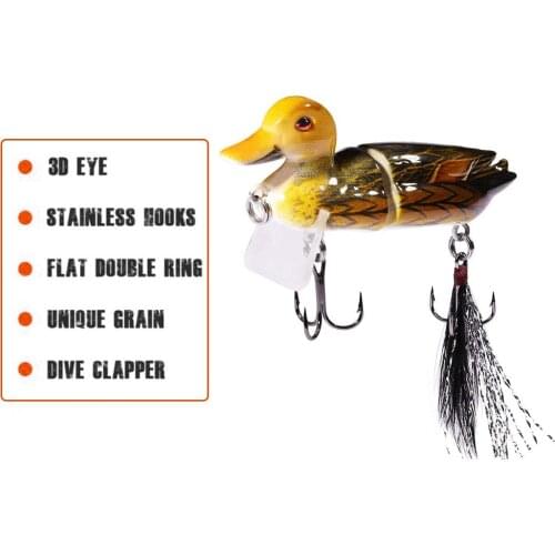 1PCS Simulation Duck Shape Lures Baits Fishing Hard Lures For Fishing Lovers Outdoor Fishing Supplies
