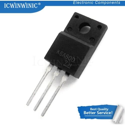 10piece K6A60D TK6A60D (N-channel 6A 600V) new original In Stock