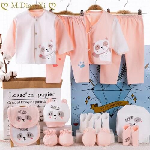 18pcs/box Baby Infant Boys Girls Unisex Clothes Newborn Gift Box Sets Pure Cotton Newborn Baby Full Moon Baby Gift Supplies