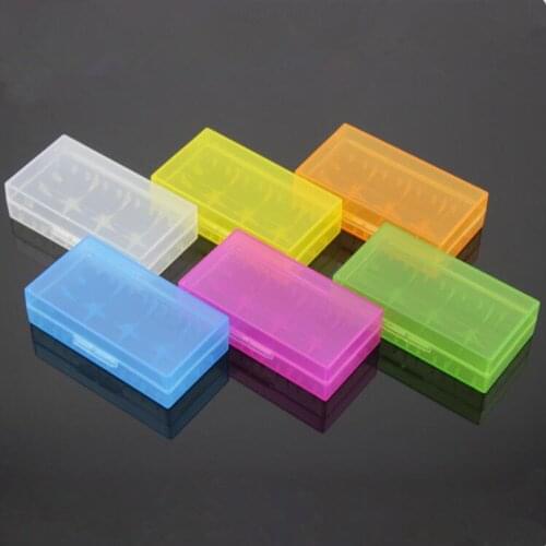 18650 Battery Storage Box Case 18650 Battery Holder Case Box with Hook Holder Mutil Colors