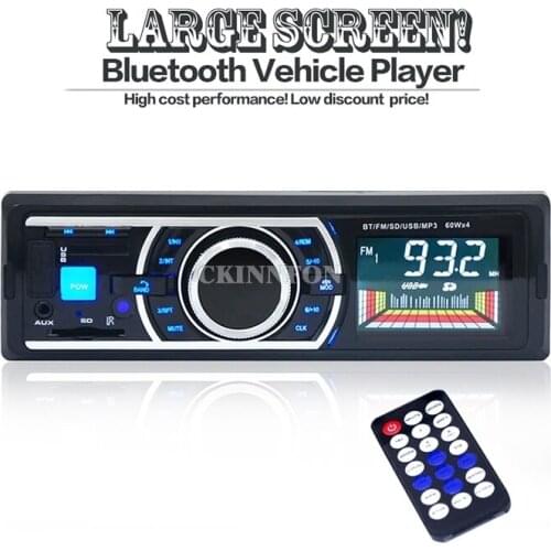 20Pcs/Lot 12V Car Stereo In-Dash FM Radio MP3 Audio Player Support Bluetooth 3.0 with USB SD AUX Port BT-6203 (Color: Black)