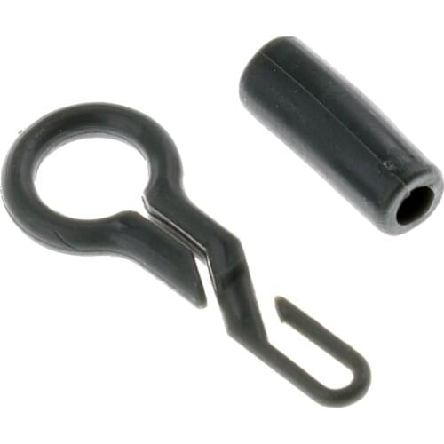 20Pcs Back Lead Backlead Clip + Silicone Sleeve Carp Fishing Terminal Tackle