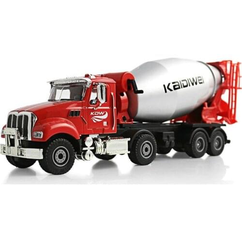 2019 new 1:50 alloy die-casting engineering car hardcover cement mixer car imitation car model true children Christmas gift toys